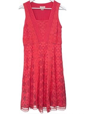 Sundance Coral Sleeveless Fit & Flare Dress Size 6 US Womens